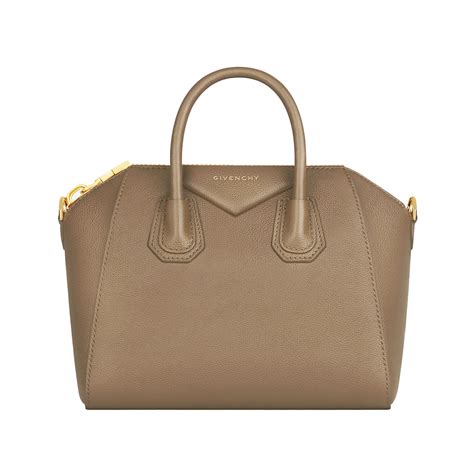 givenchy antigona medium taupe|Mini Antigona bag in grained leather .